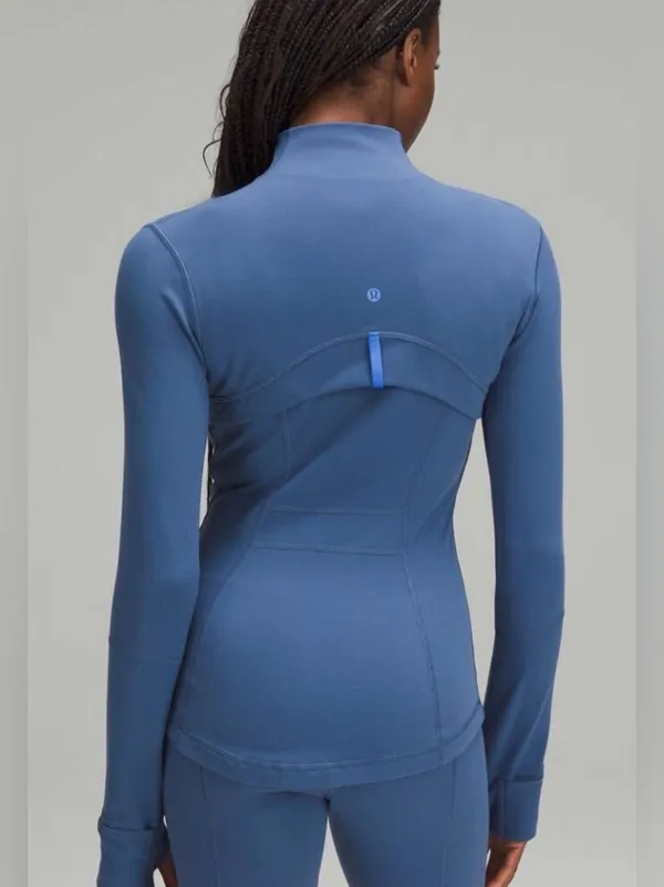Lululemon Womens Full Zip Define‎ Luon Jacket Size 4 in Blue - Image 2