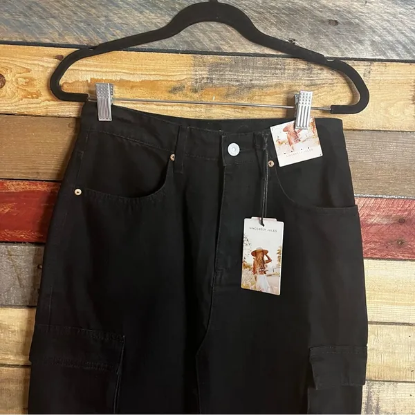 Sincerely Jules‎ Black High Slit Maxi Skirt Size 5/26 - Image 3