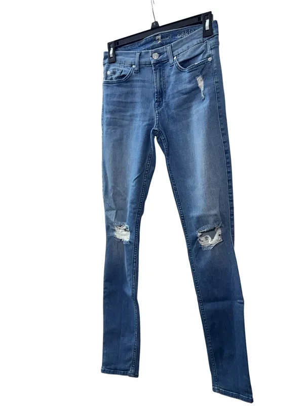 7 FOR ALL MANKIND Distressed Skinny Jeans - Image 6