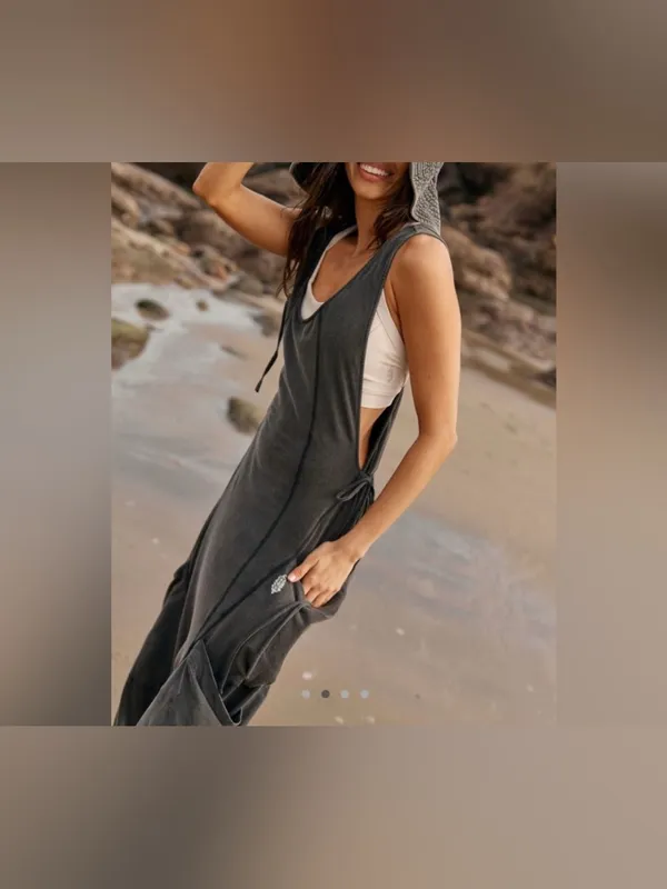 NWOT Free People FP Movement Infinity Onesie - Washed Black - XS - Image 5