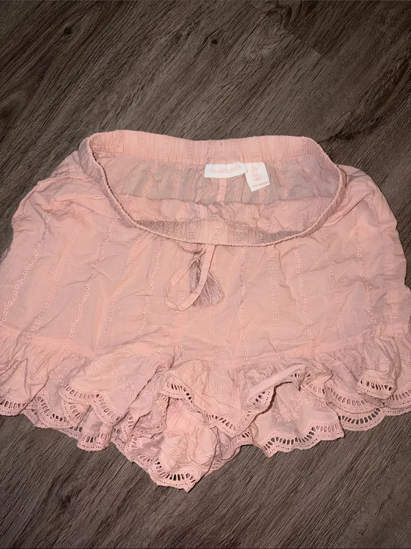 Shabby Chic Pink Eyelet Lace Pajama Set - Image 5