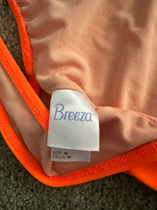 One Piece Neon Orange  Swimsuit - Image 3