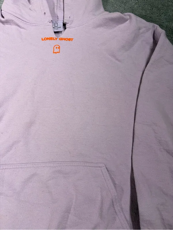 Lonely Ghost Lavender Pullover text me when you get home Hoodie XL - Image 3