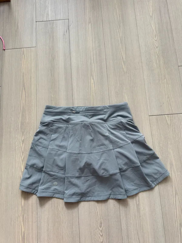 Lululemon pace rival skirt tall RHIG grey size 4 - Image 3