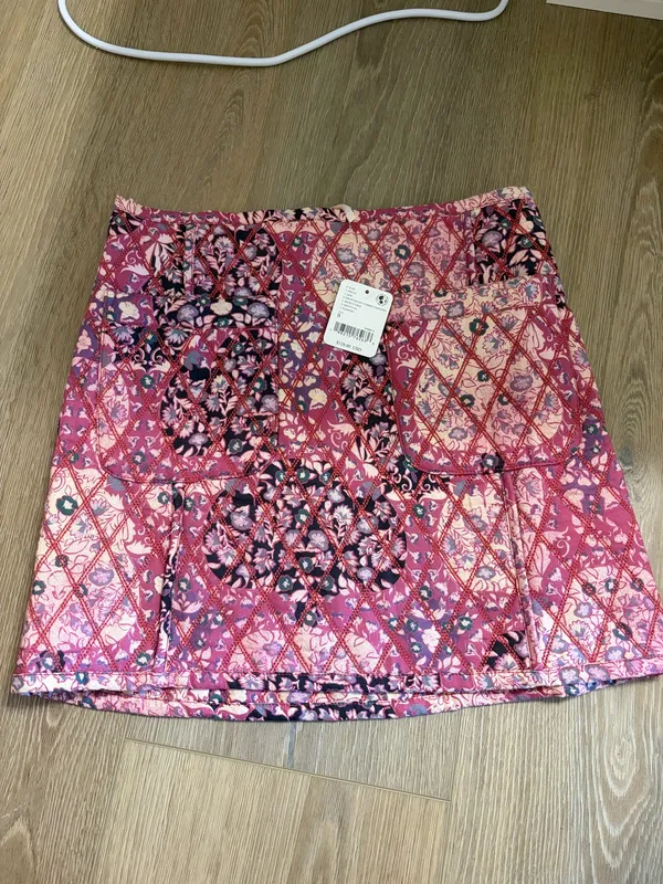 Free people Darla quilted mini skirt NWT - Image 2