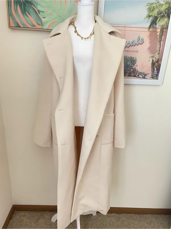 Song Of Style Louisa Coat Jacket in Ivory Cream Size Large New Revolve - Image 8