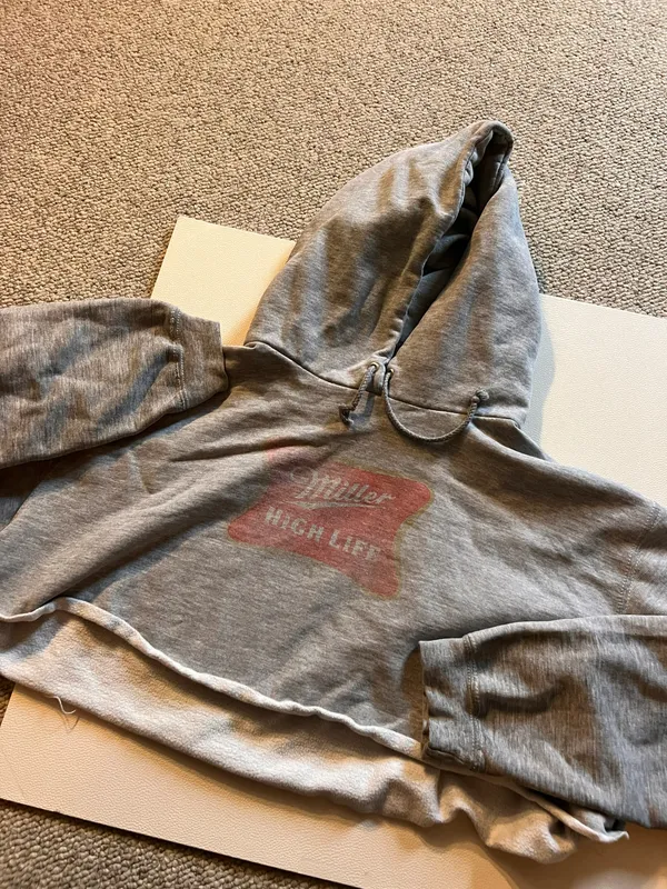 Faded Miller High Life Cropped Sweatshirt - Image 2