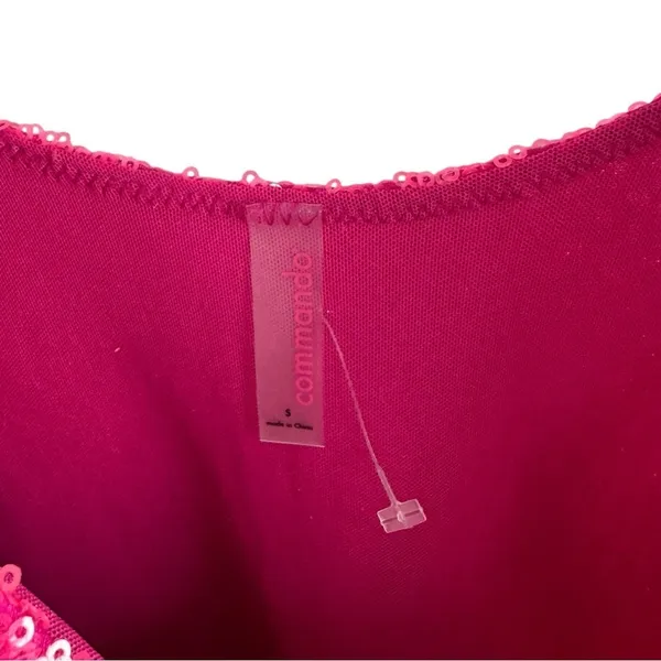 Commando‎ Sequin Mini Bodycon Pink Dress Small - Image 6