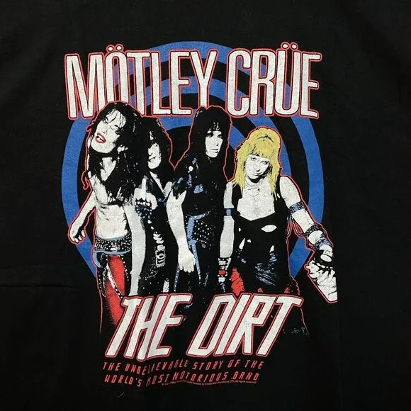 Motley Crue The Dirt Biopic Movie Promo Heavy Metal Tee XL - Image 2