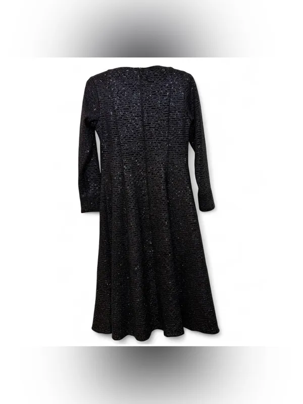 TOUCH Israel Women’s Modest Sparkle Feather Trim Evening Dress Size EU 40 - Image 14