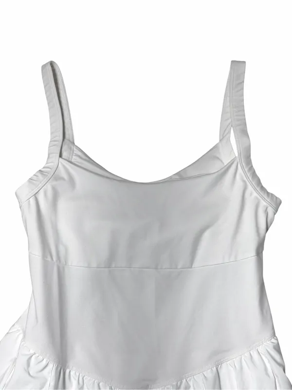 Free People Movement White Swing of Thing Tennis Dress Womens L - Image 3