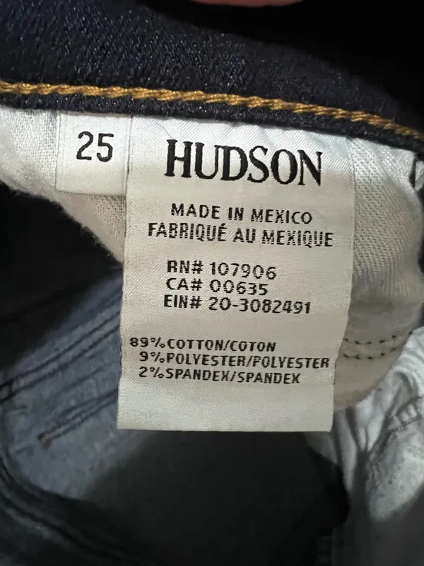 Hudson Natalie Mid Rise‎ Super Skinny Distressed Jeans - Image 12
