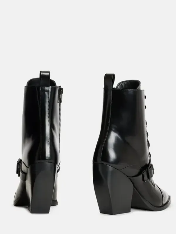 All Saints Bianca Bootie in Black Leather - Image 3
