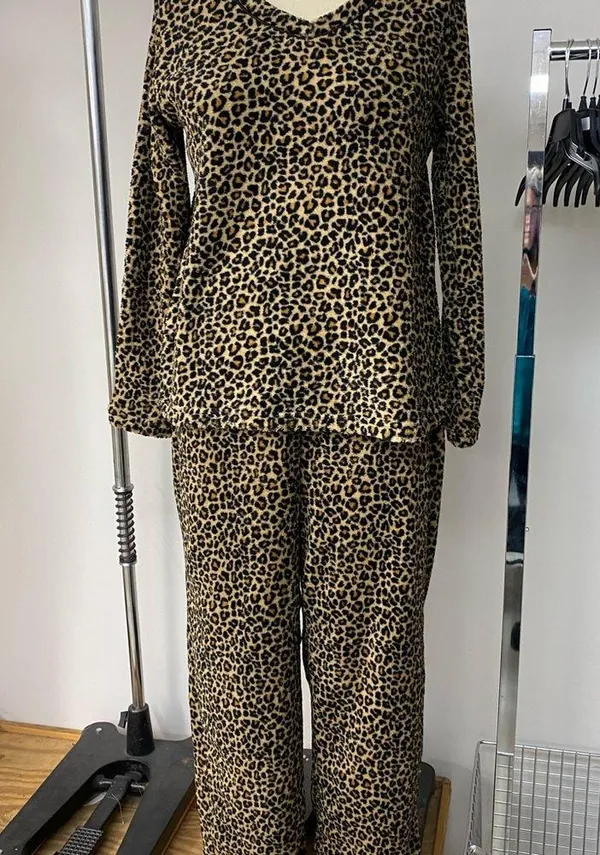 Leopard Pajama Set L 12 - Image 3