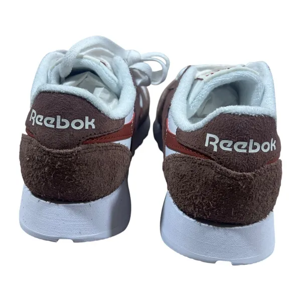 Reebok Classic Leather Suede Low Top Sneakers White/Scorched Earth/Hoop Red 7 - Image 5