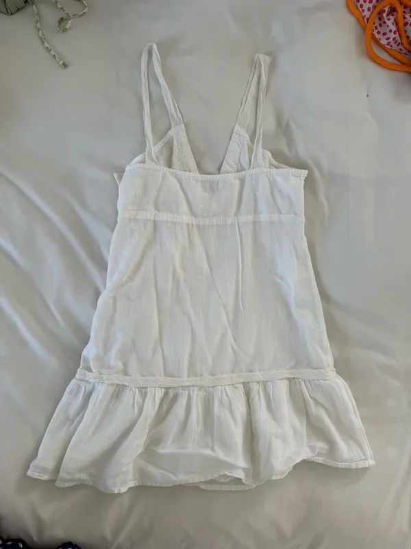 Pull & Bear White mini dress - Image 4