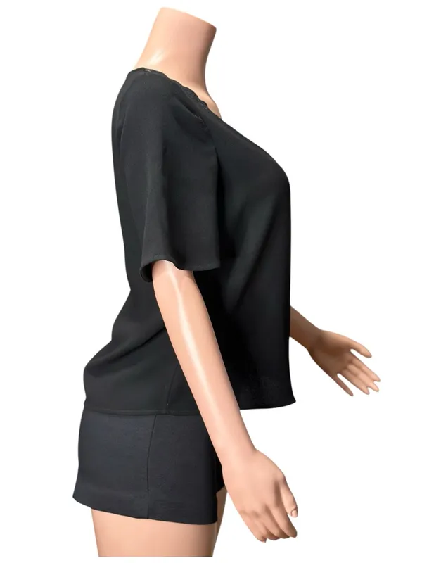 SÉZANE Sylla Blouse, Black, FR34/US2 - Image 6