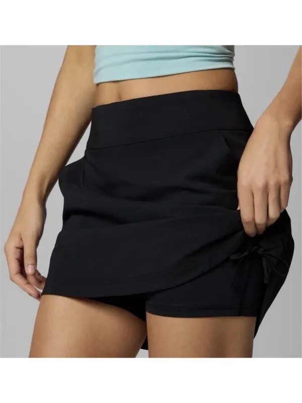 NEW Columbia All Seasons Ruched Skort M Black Hiking Fishing Athletic MEDIUM - Image 4