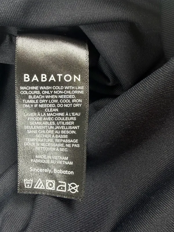 Aritzia Babaton Contour One Shoulder Cami Black Bodysuit Women's Size XL - Image 6
