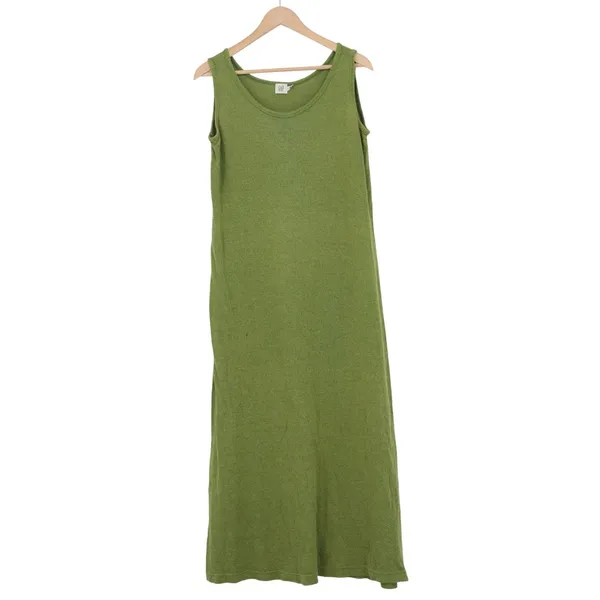 Gap Vintage Green Knit Sleeveless Scoop Neck Maxi Dress Large - Image 2