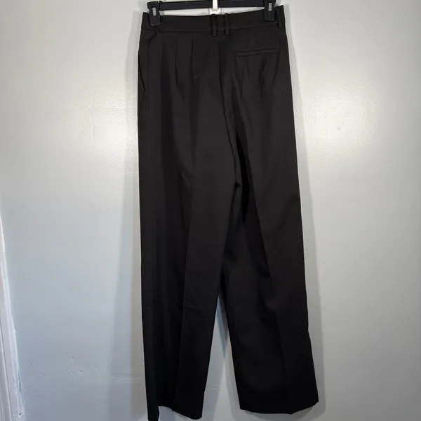 BOA Longline Dad Trousers Oversized Tailored Pleated Black Pants L NWOT - Image 3