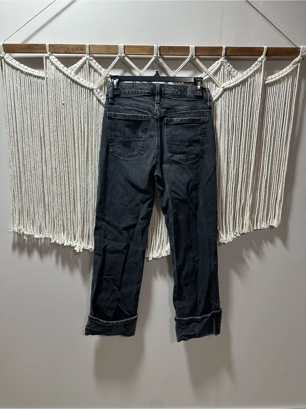 American Eagle Outfitters Dark Gray Boyfriend Jeans - Image 2