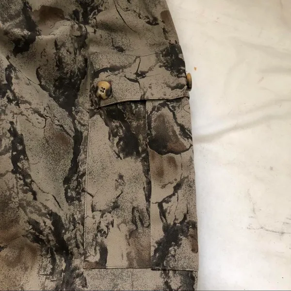 NWT Natural Gear Men’s Camouflage Camo Khaki Brown Cargo Pants Streetwear Hiking Outdoor 100% Cotton-Men XL Measurement in pics - Image 8