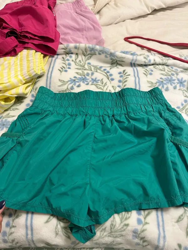 Turquoise free people movement shorts  - Image 3