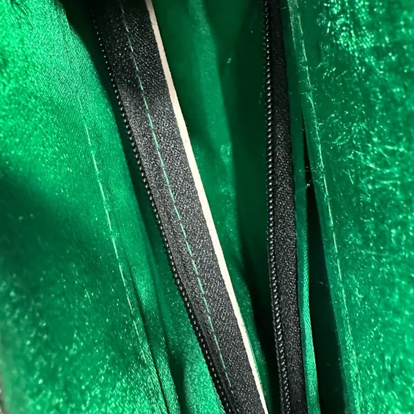 Evening Bag Beaded Sequin Clutch India Purse Green Gold Prom Formal - Image 11