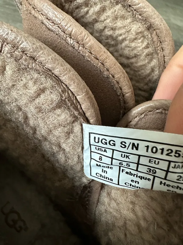 UGG Blush Taupe Ankle Boots with Shearling Lining - Image 7