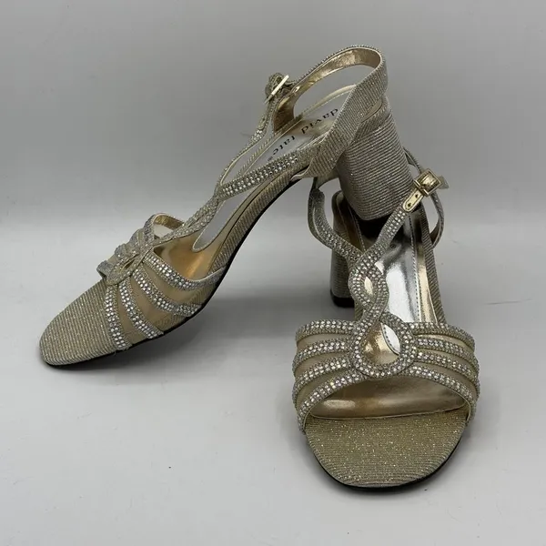 David Tate Refined Sandal Silver Size Womens 7.5 W‎ - Image 5
