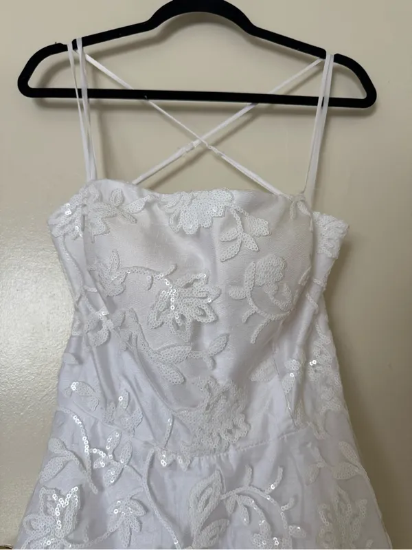 Windsor Joanna Sequin Lace Party Dress Size L - Image 4