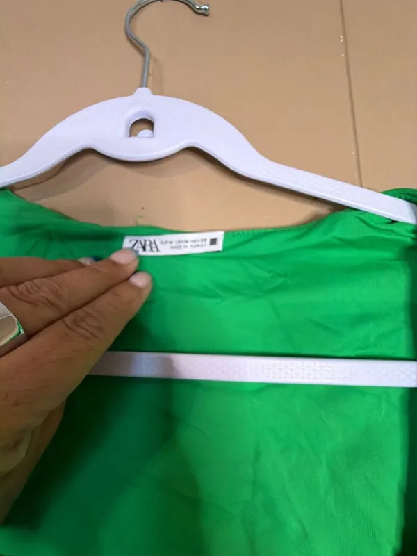 Zara Square Neck Sleeveless Bodysuit in Bright Green - Image 2