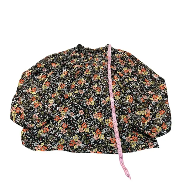 LOFT smocked neck floral blouse - Image 2