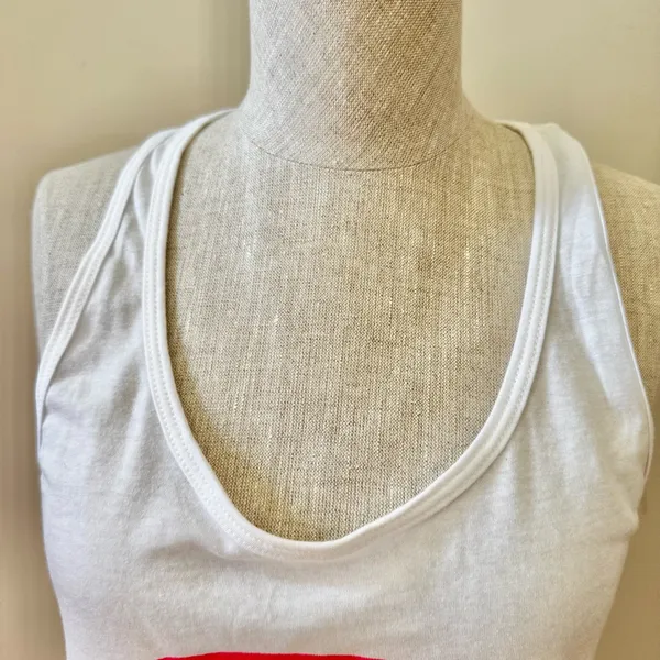 Looney Tunes Women’s Racerback Tank Top Colorful Bullseye That’s All Folks Sz L - Image 8