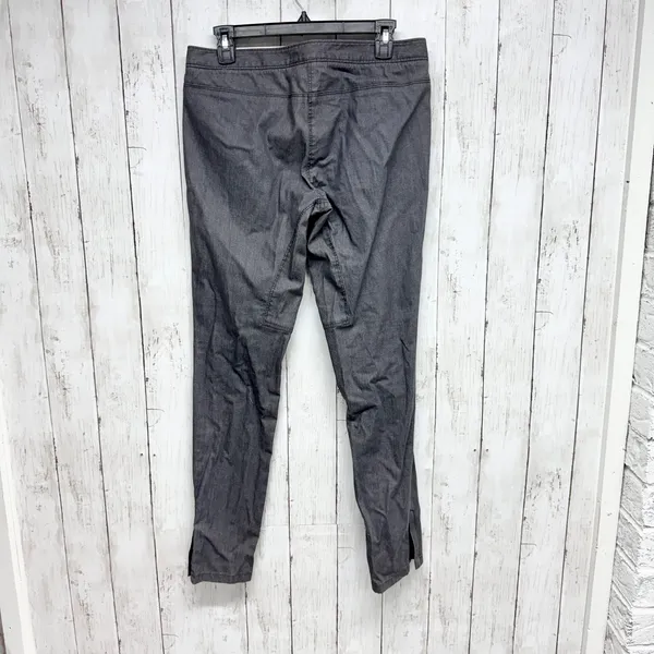 Theory Pants Women Size 6 Slim Split Straight Mid Jeans‎ Washed Gray Zip Pockets - Image 6