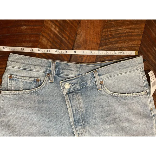 AGOLDE Criss Cross Denim Skirt - Image 6