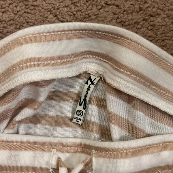 Seven7 beige & white‎ maxi skirt S - Image 7