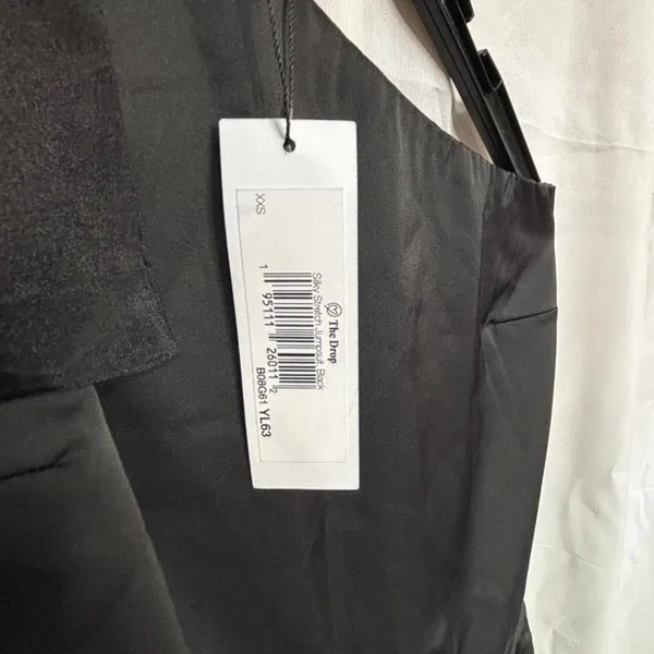 The Drop Silky Stretch One Shoulder Jumpsuit Black XXS - Image 3