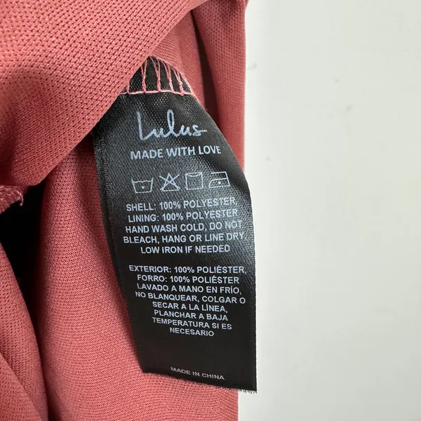 Lulus Adeline Rusty Rose One Shoulder Scarf Maxi Dress Formal Evening Large NWT - Image 10
