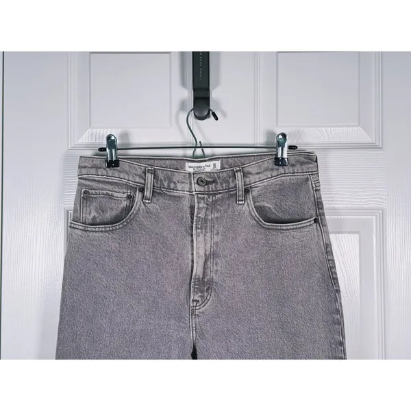 Abercrombie & Fitch 90s Straight Ultra High Rise Jeans Size 30 (10) Gray Y2K - Image 5