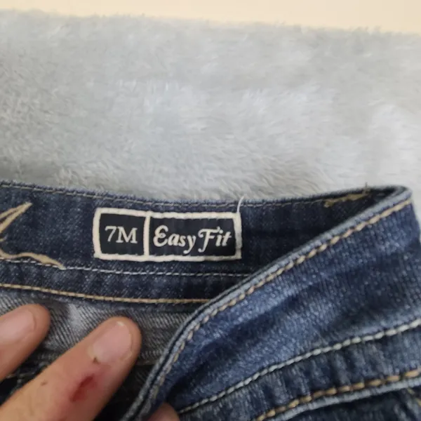 Grace in LA Womens Size 7M Easy Fit Denim Jeans BLue Size 7M Embroidered Jeweled - Image 5