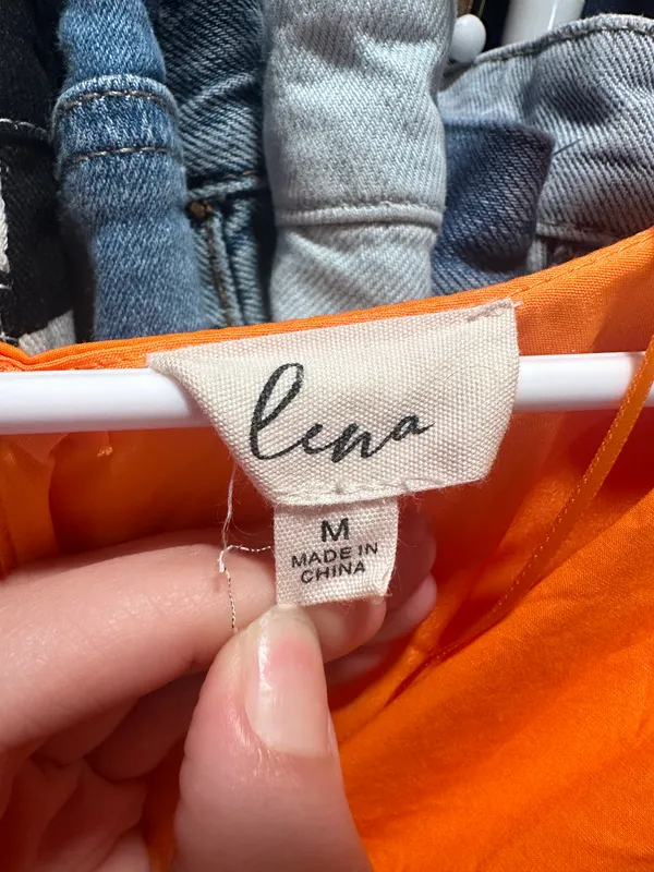 Orange Dress Size M - Image 3