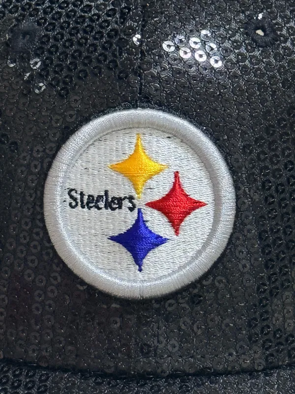 New Era Women’s Pittsburgh Steelers Sequin OTC 9Forty Hat - Image 3
