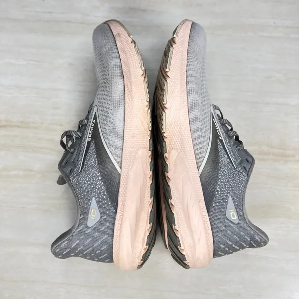 Brooks Launch 10 Grey Pink Running Shoes Womens 9.5 Medium 1203991B179 - Image 6