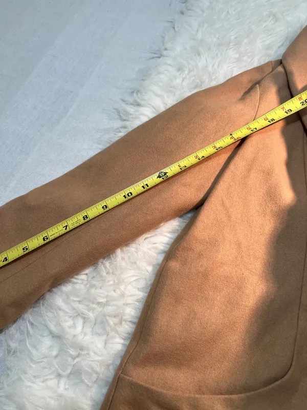 Trouve Wool Blend Coat Women’s Size XS Tan - Image 12