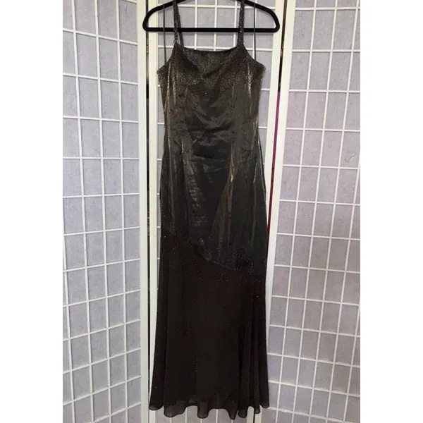 Vintage Cache Beaded Whimsigoth Fairycore Fairy Gown Cocktail Y2K Maxi Dress 6 - Image 15