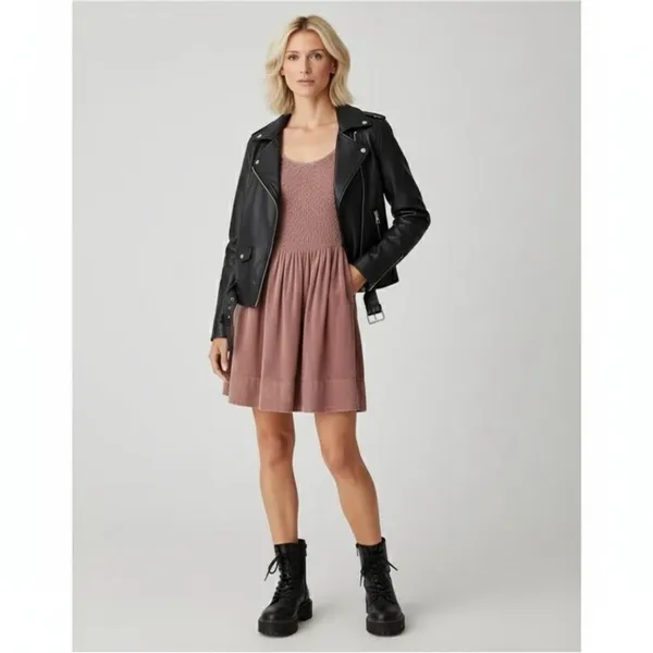 Free People Farrier Velvet Mini Dress - Image 4
