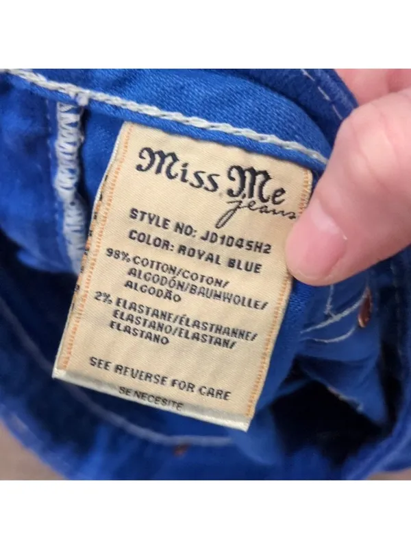 Miss Me Royal Blue Shorts Size 29 - Image 8