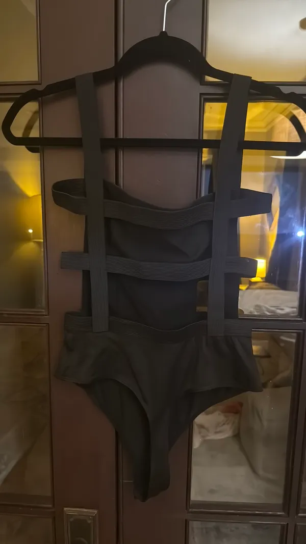 superdown Bodysuit Black Cut-Out - Image 5